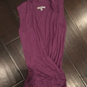 Sleeveless deep V neck